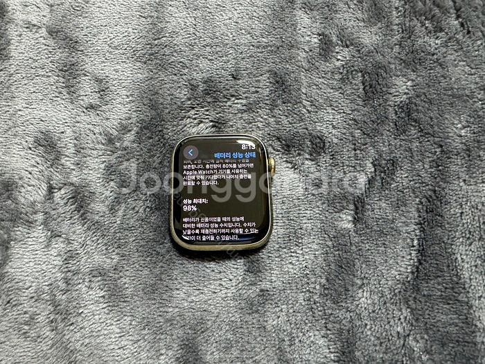 애플워치8 스테인리스 스틸 45mm 골드--7