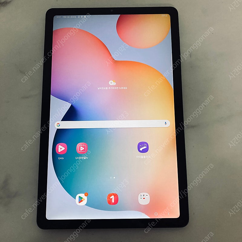 갤럭시 탭S6 LITE 블랙 64G 외관깨끗 12만5천...--0