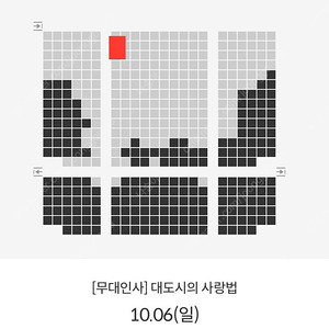 정가, 통로) 대도시의 사랑법 무대인사 정가양도