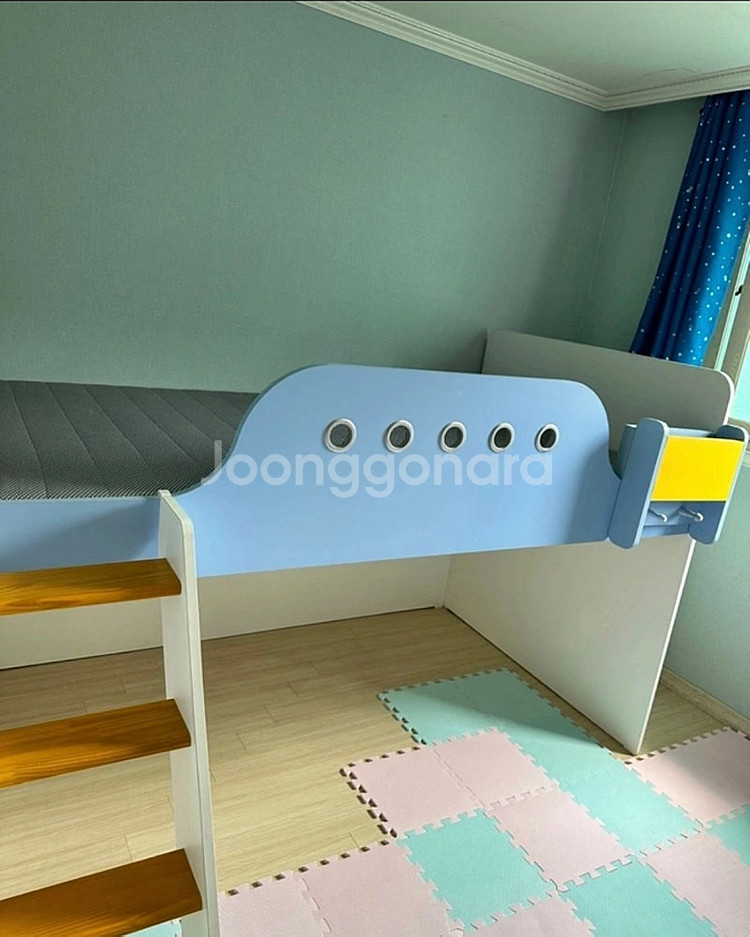 어린이 원목 이층침대 프레임--0