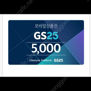 GS25 편의점 모바일 상품권 5천원권 편의점