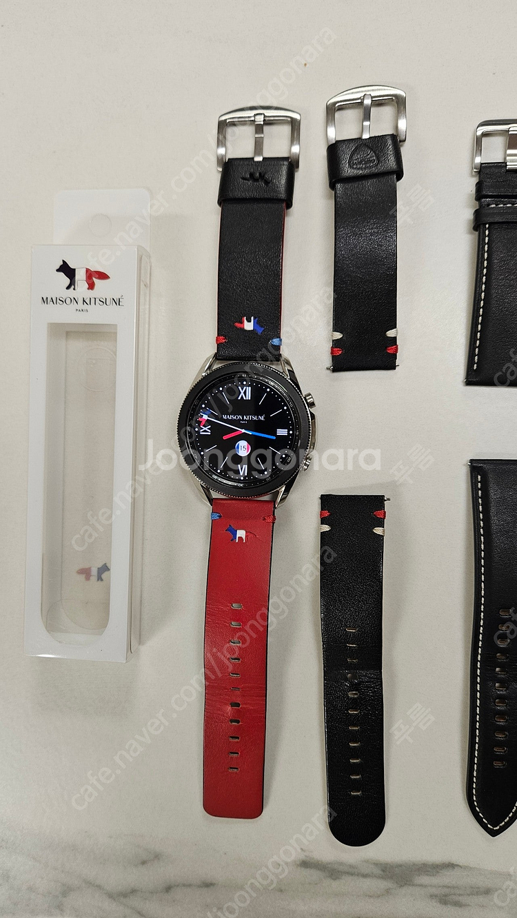 갤럭시워치3 45mm 블루투스(메종키츠네 스트랩 포함 ...--1