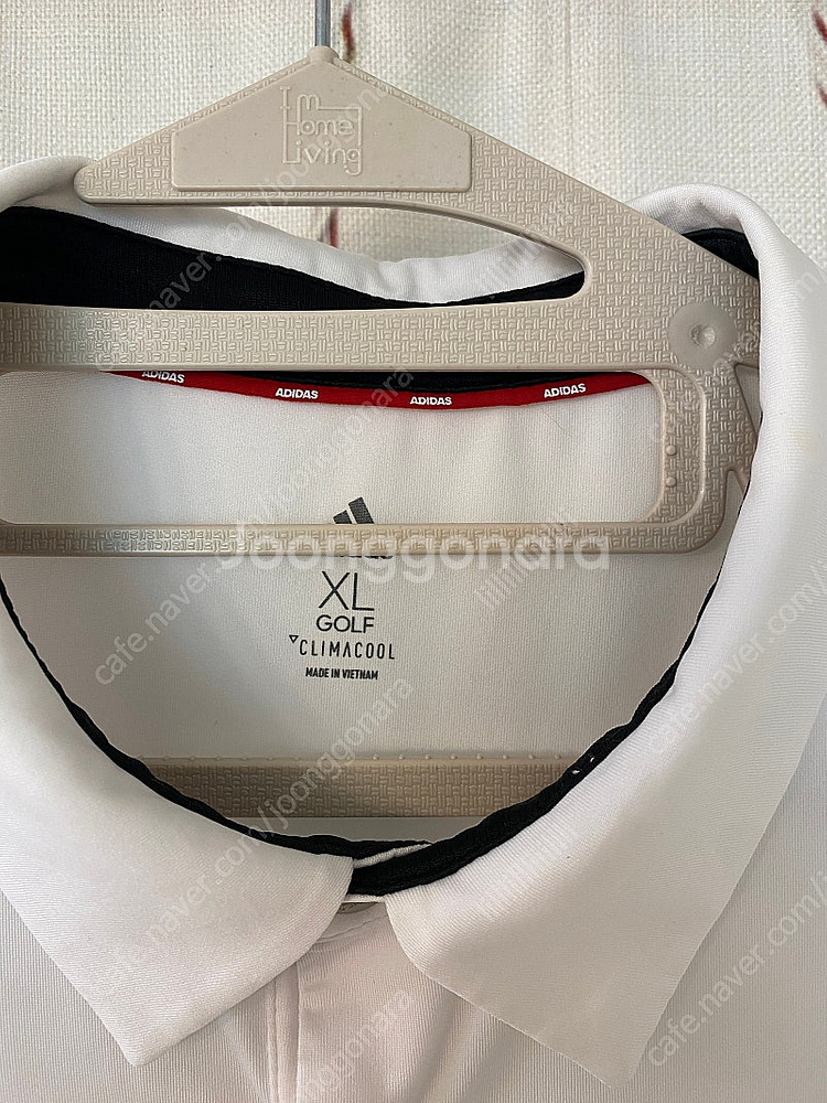 XL)아디다스 골프의류 흰색 반팔--1