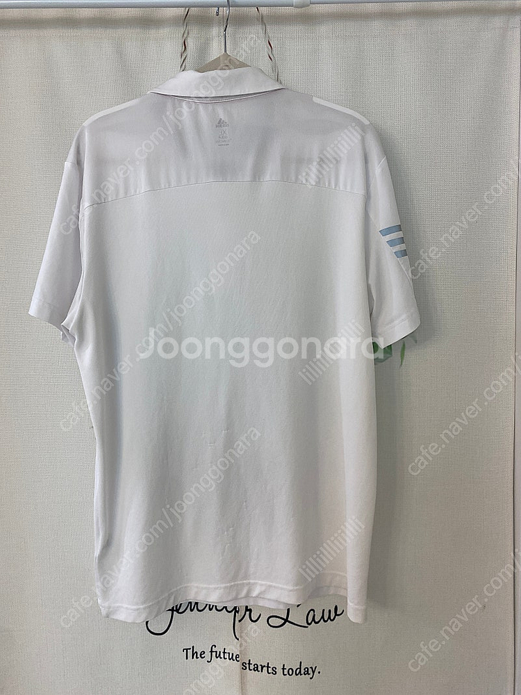 XL)아디다스 골프의류 흰색 반팔--2