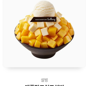 설빙 애플망고치즈설빙