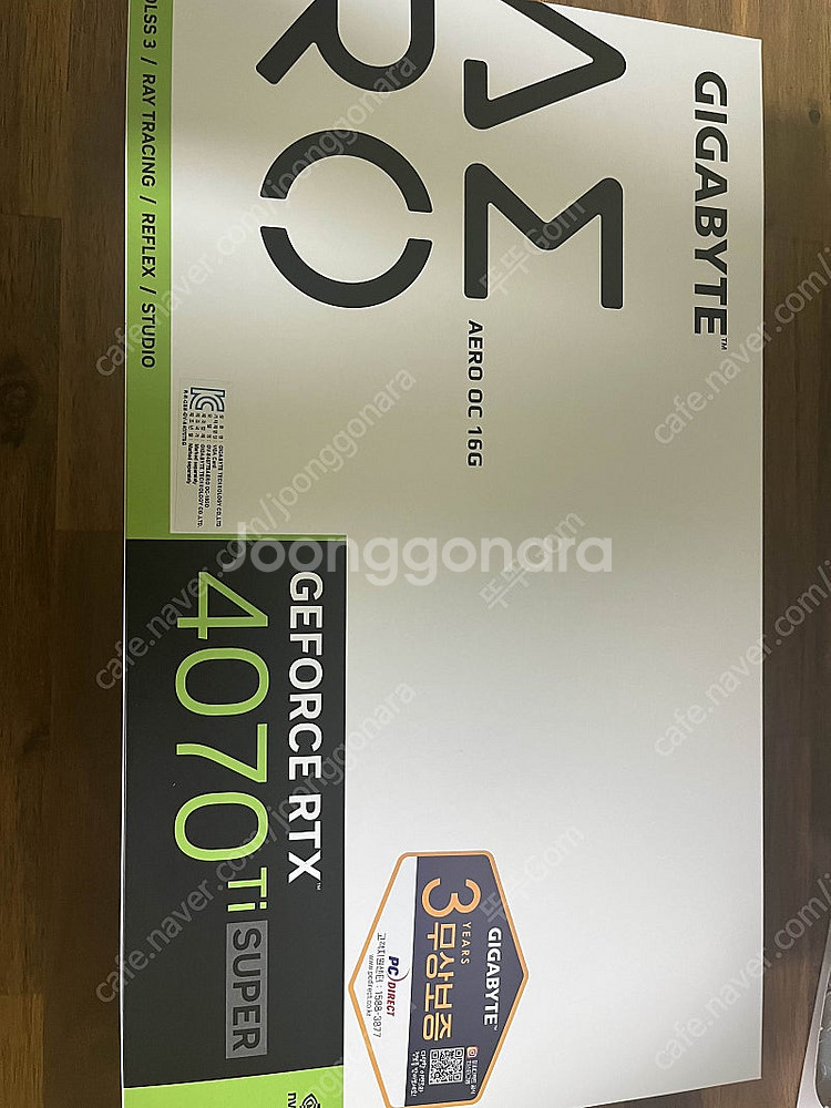 기가바이트 RTX 4070 TI SUPER AERO 에...--0