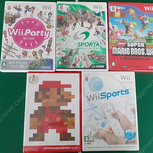 닌텐도 Wii 게임 CD 5장, 마리오카트 핸들 3개