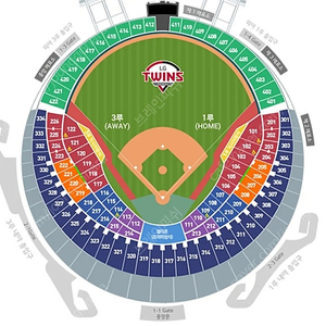 9/25 LG트윈스 한화이글스 야구 3루 응원석 오렌지석 4연석
