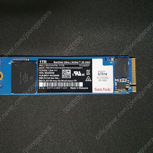 샌디스크 NVMe M.2 SSD 1T (인클로져 포함) 판매합니다.