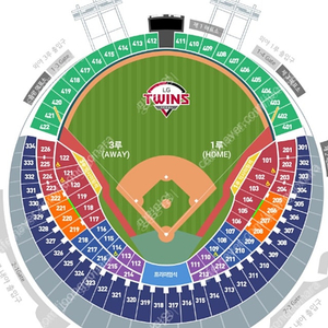 두산 베어스 VS LG TWINS 20일 (금) 잠실 야구 네이비석 1루 3연석 (어른 2 아이1)