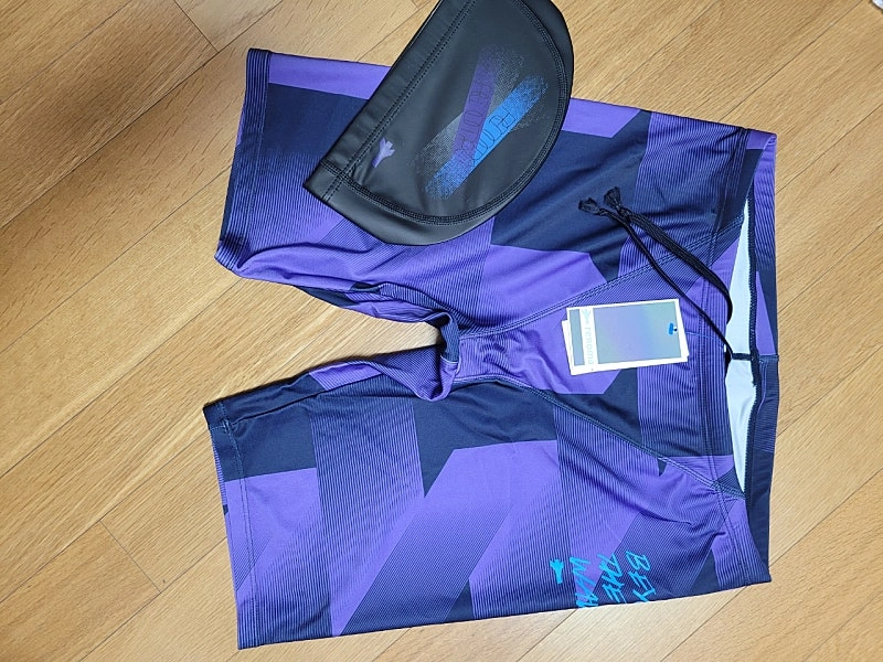 새상품 L XL - 레노마 남자 4부 수영복 바지 모자 세트 이미지