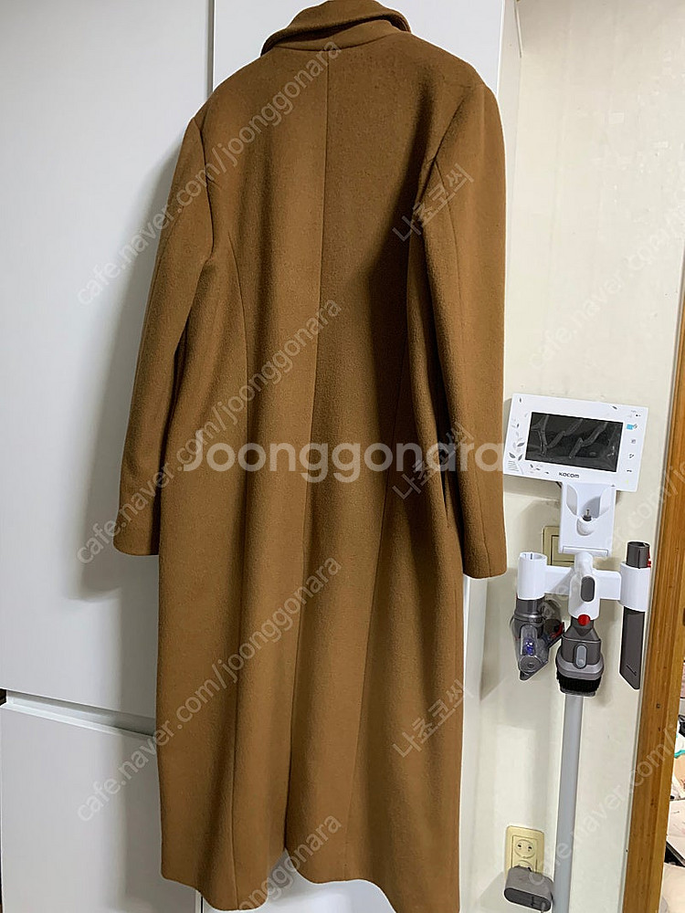 시엔느 캐시미어싱글코트 카멜색상 팝니다--5