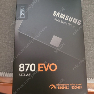 삼성 SSD EVO 870 2TB 새상품 판매합니다.