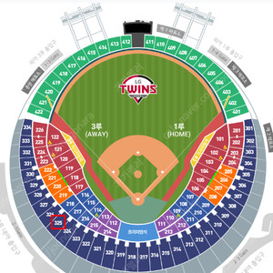 [9월 21일 토요일] LG vs 두산_3루 네이비 325블럭 14열 2연석