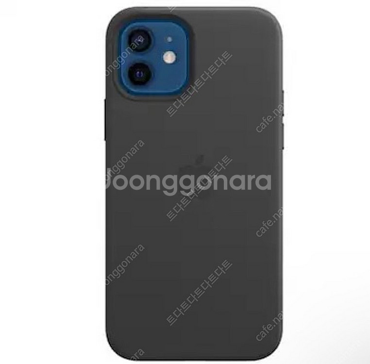 아이폰 12/12프로 애플 정품 가죽 레더케이스 블랙--0