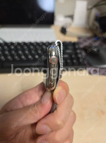 애플워치 8 45mm 스테인리스 실버 밀레니즈루프 (에...--3