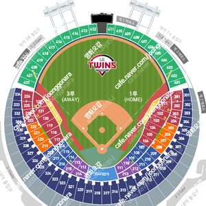 9월 21일 (토요일) LG vs 두산 2차전 1루 네이비 306블록 2연석 / 4연석 양도합니다