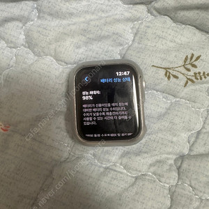 애플워치 se2 44mm 실버 gps 팝니다