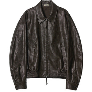 alte 알테 LEATHER BOMBER JACKET _ D/BROWN (VEGAN) 레더 봄버 자켓 판매합니다.