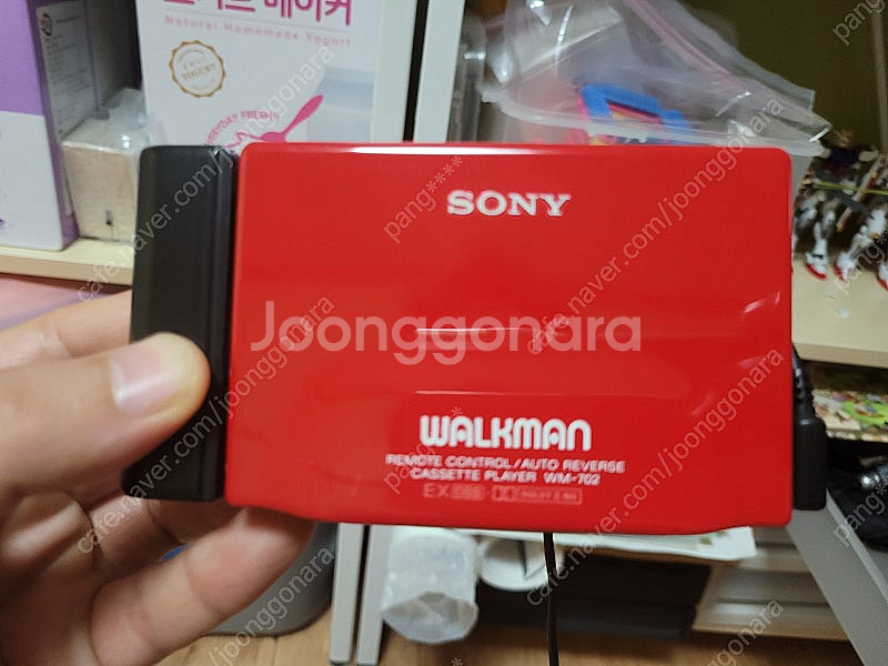 소니 워크맨 wm-702 레드 팝니다.--1