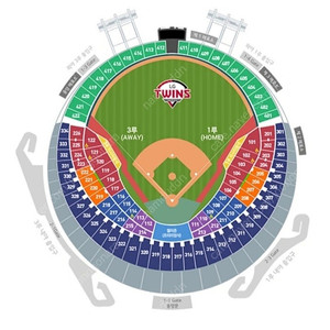 9월21일 엘지 vs 두산 DH2 17시경기 1루 3루 네이비 4연석팝니다
