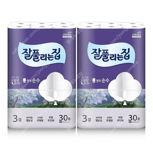 선착순)잘풀리는집 명작 순수 화장지 휴지 30미터 30롤×2팩당 무료배송25900원