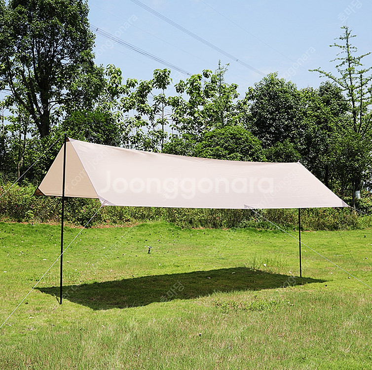[단순개봉] 3m x 4m 브라운 타프(그늘막, 차양막...--0