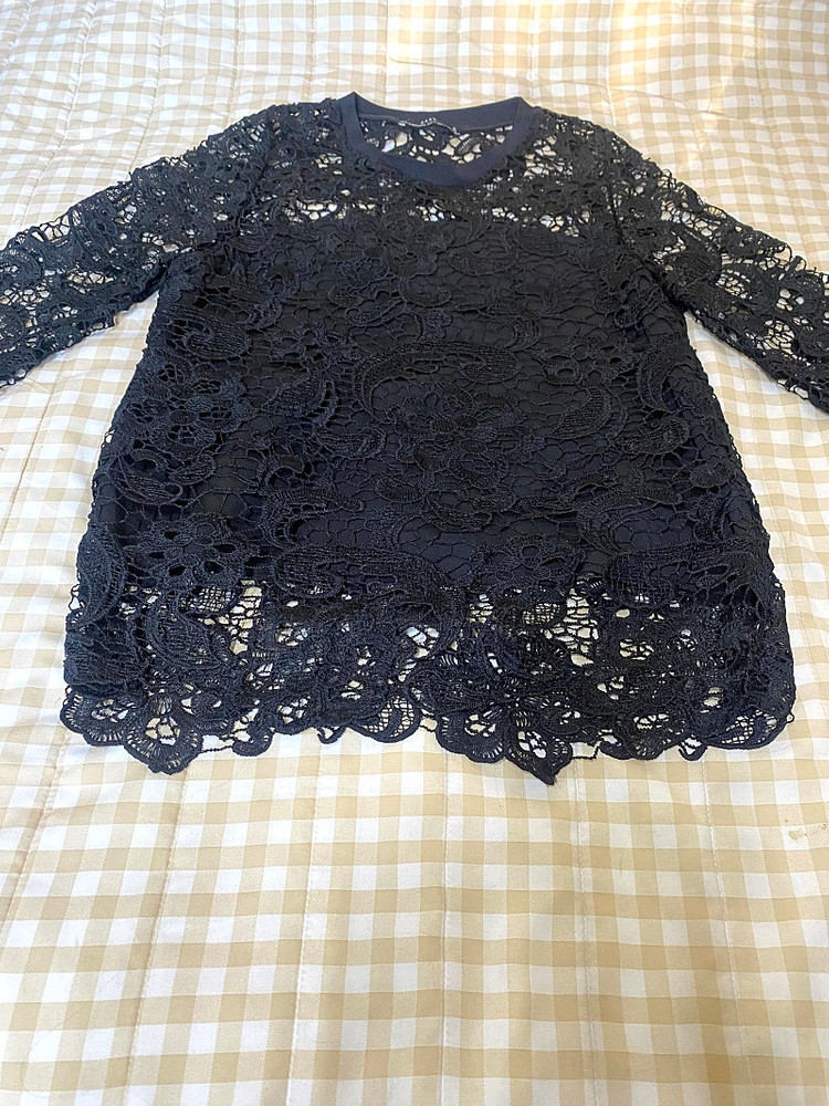 자라 레이스 블라우스 이미지