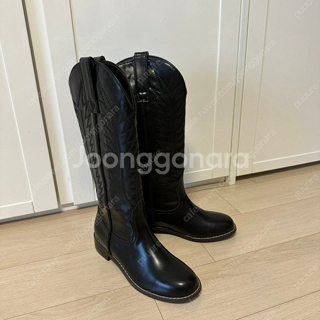 230-235 웨스턴롱부츠 블랙--1