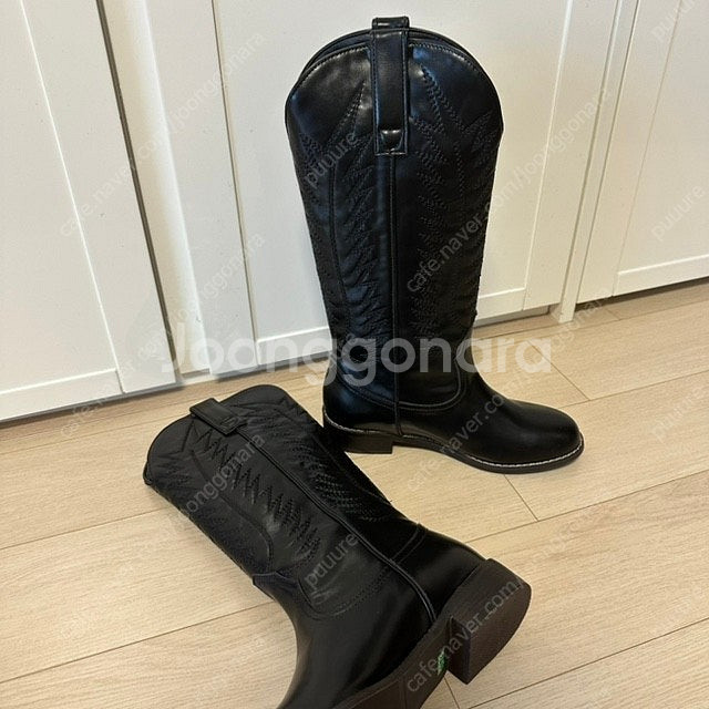 230-235 웨스턴롱부츠 블랙--2