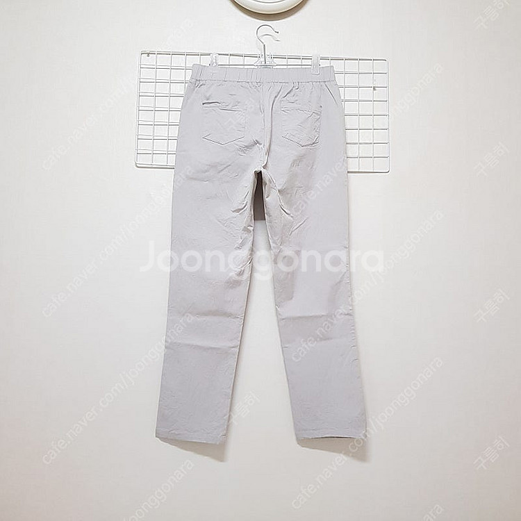 여성 바스락 레이온 면바지 밴딩팬츠 연회색 연그레이 6...--2