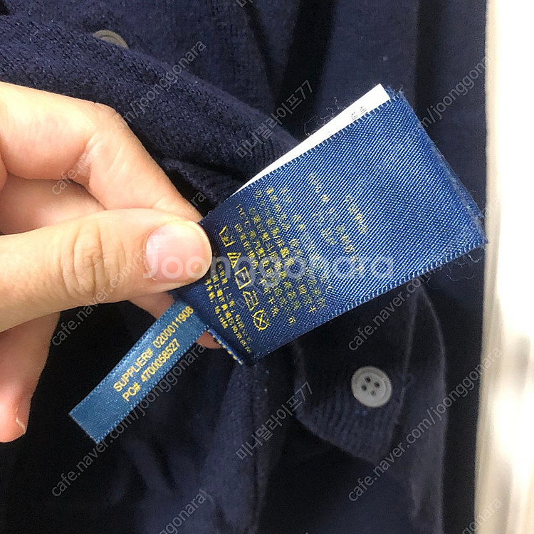 Polo 폴로 여성 코튼 블렌드 라운드 가디건(걸즈x)...--2