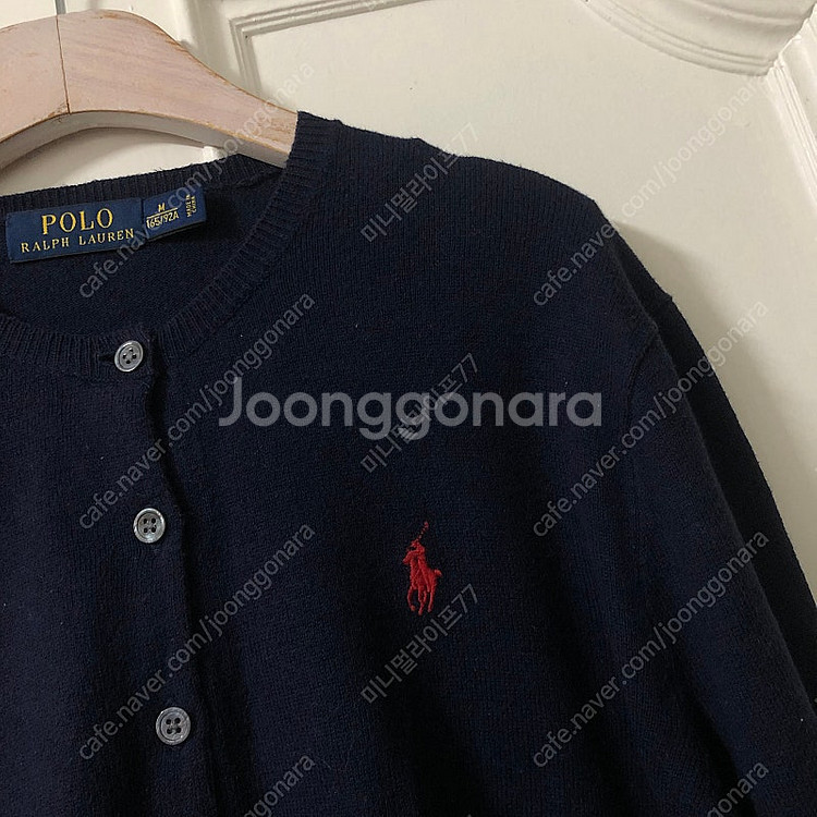 Polo 폴로 여성 코튼 블렌드 라운드 가디건(걸즈x)...--6
