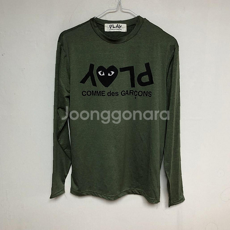 판매 꼼데가르송 남성 봄가을 긴팔티 90S--1