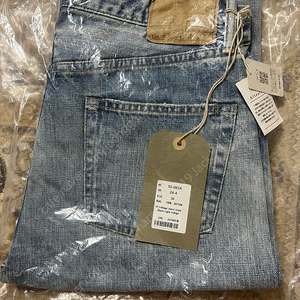 [새상품] OMNIGOD 5P College Jeans Used Wash Light Indigo 30Size