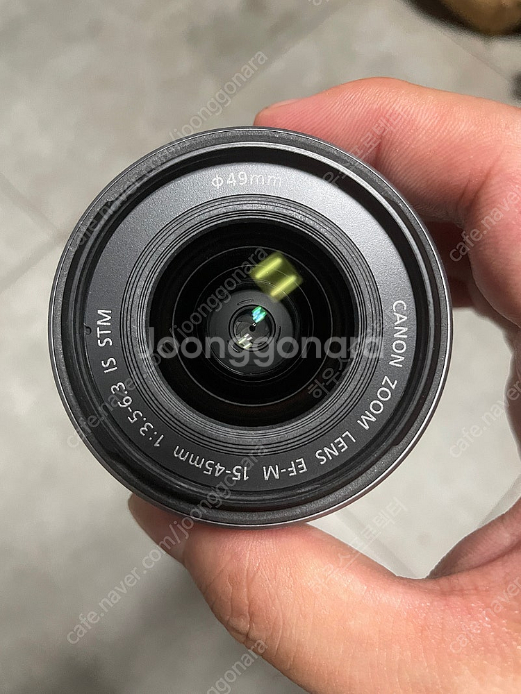 캐논 ef-m 15-45mm 번들렌즈 민트급 팝니다--1