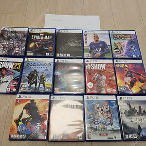 PS5 게임 CD 판매합니다. (라이즈 오브 더 로닌, 갓 오브 워 라그나로크, NBA2K 23, MLB The show23, 용과 같이 유신 극, 스파이더맨2, 호그와트 레거시,