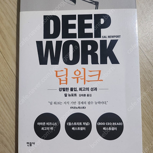 딥 워크 deep work