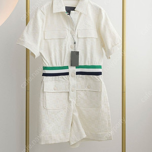 지포어 JACQUARD SHORT SLEEVE JUMPSUIT