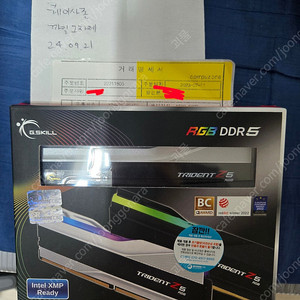 ddr5 6400 cl32 지스킬 트라이던트z rgb 실버 16*2(32g)