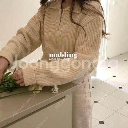 (새상품) 마블링 마켓 마지셔우드 집업 가디건--2