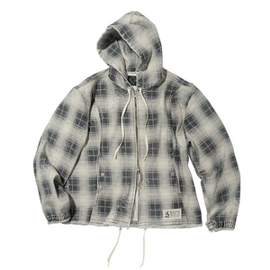 [M] ETCE - DIGITAL CHECK HOOD 디지털 체크 후드