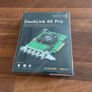 덱링크 8k pro 팝니다. Decklink 8k pro 미개봉