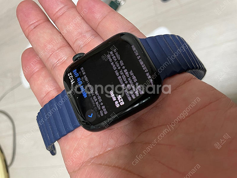 애플워치 7 GPS 45mm중고 풀 박스 판매합니다--4