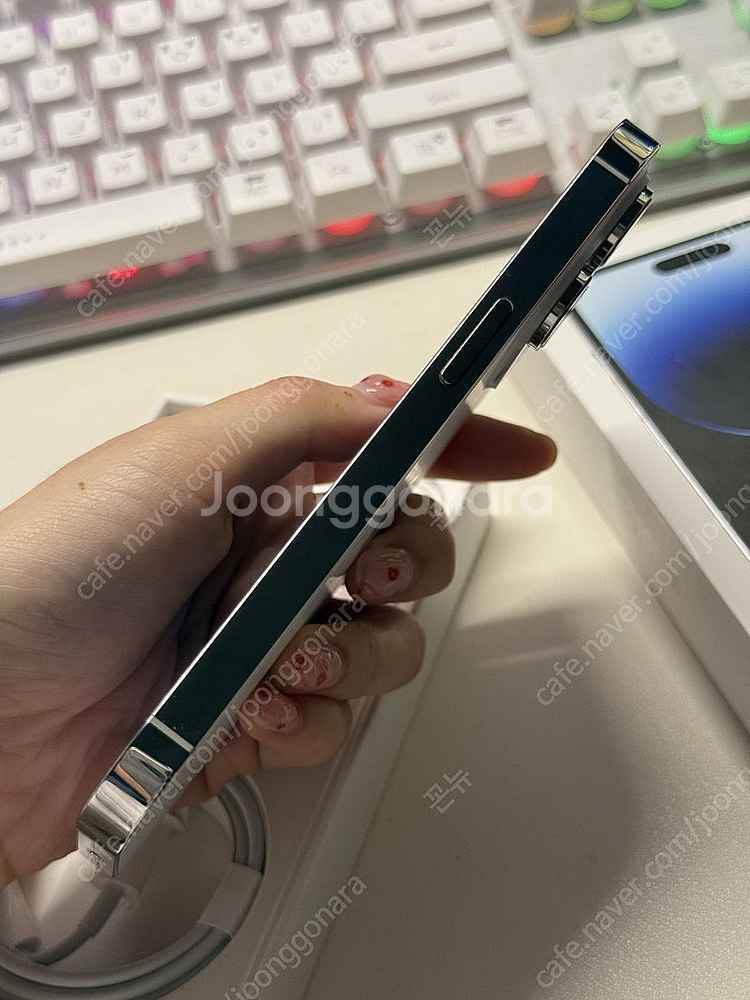 아이폰14 프로 256GB 화이트 풀박--2