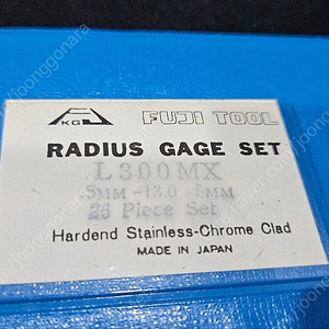 FUJI TOOL _RADIUS GAGE SET (L300MZ) 중고 판매