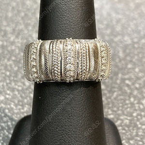 Judith Ripka Banded Rope silver Ring (8)