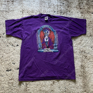 90s Fantasy Girl T-shirt Purple (XL)