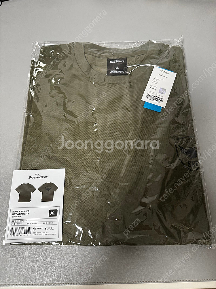 블루아카이브 2.5주년 티셔츠 XL 정가 판매 미개봉--2