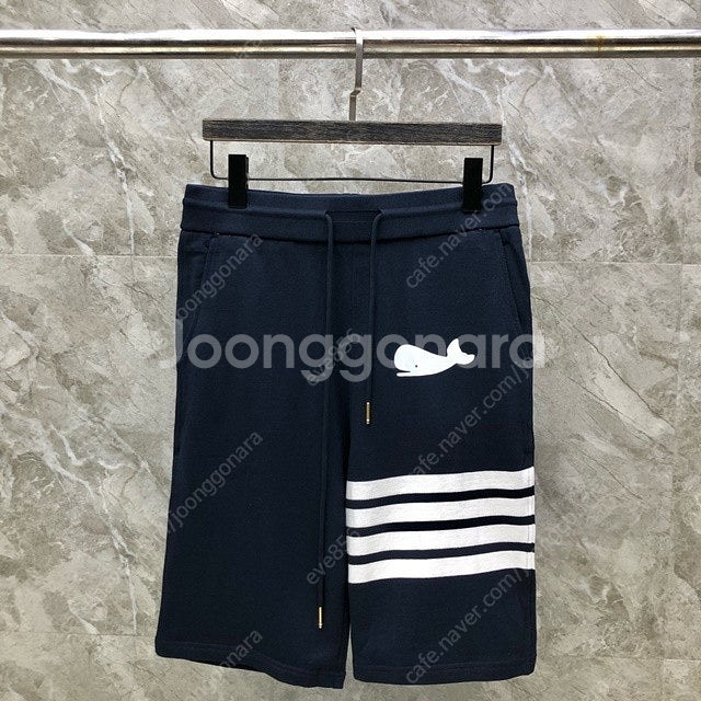 톰브라운 사선 고래 쇼츠 밴딩 반바지 2칼라--4